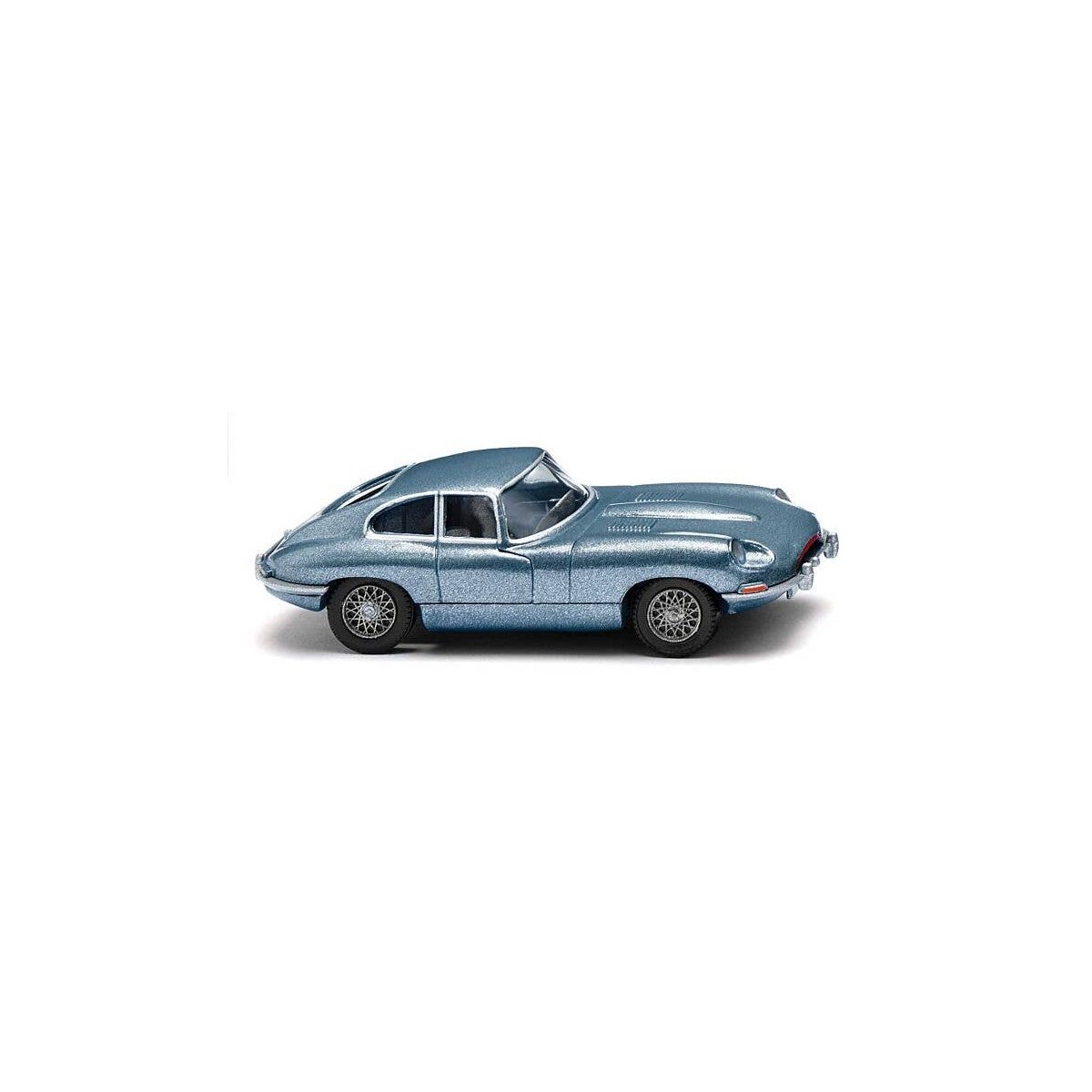 1961 Jaguar E Coupe - Assembled -- Metallic Blue, HO, Wiking 80304