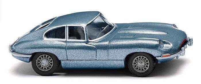 1961 Jaguar E Coupe - Assembled -- Metallic Blue, HO, Wiking 80304
