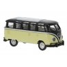 1960-1963 Volkswagen Samba T1b Passenger Van - Assembled -- Beige, Black, HO, Brekina Automodelle 31851