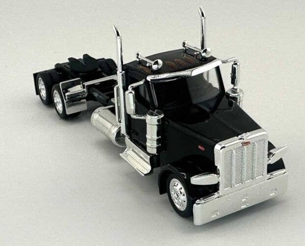 Peterbilt 589 2-Axle Day-Cab Semi Tractor - Assembled -- Black, HO, HO Logistics Replicas 589091