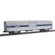 60′ Thrall Material Handling Car MHC-2 - Ready To Run -- Amtrak(R) 1541 (Phase IV silver, Wide Blue, Thin Red, White Stripes),