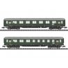 Type AB4u-38 1/2nd Class & BC4u-39 3rd Class D 96 Cars - Ready to Run - Minitr -- German Federal Railroad DB (Era III 1952, D 96