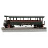Open-Sided Excursion Car with Seats - Ready-to-Run - Silver Series(R) -- East Broad Top 168, HO, Bachmann Industries 17401