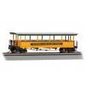 Open-Sided Excursion Car with Seats - Ready-to-Run - Silver Series(R) -- Roaring Camp & Big Trees, HO, Bachmann Industries 17402