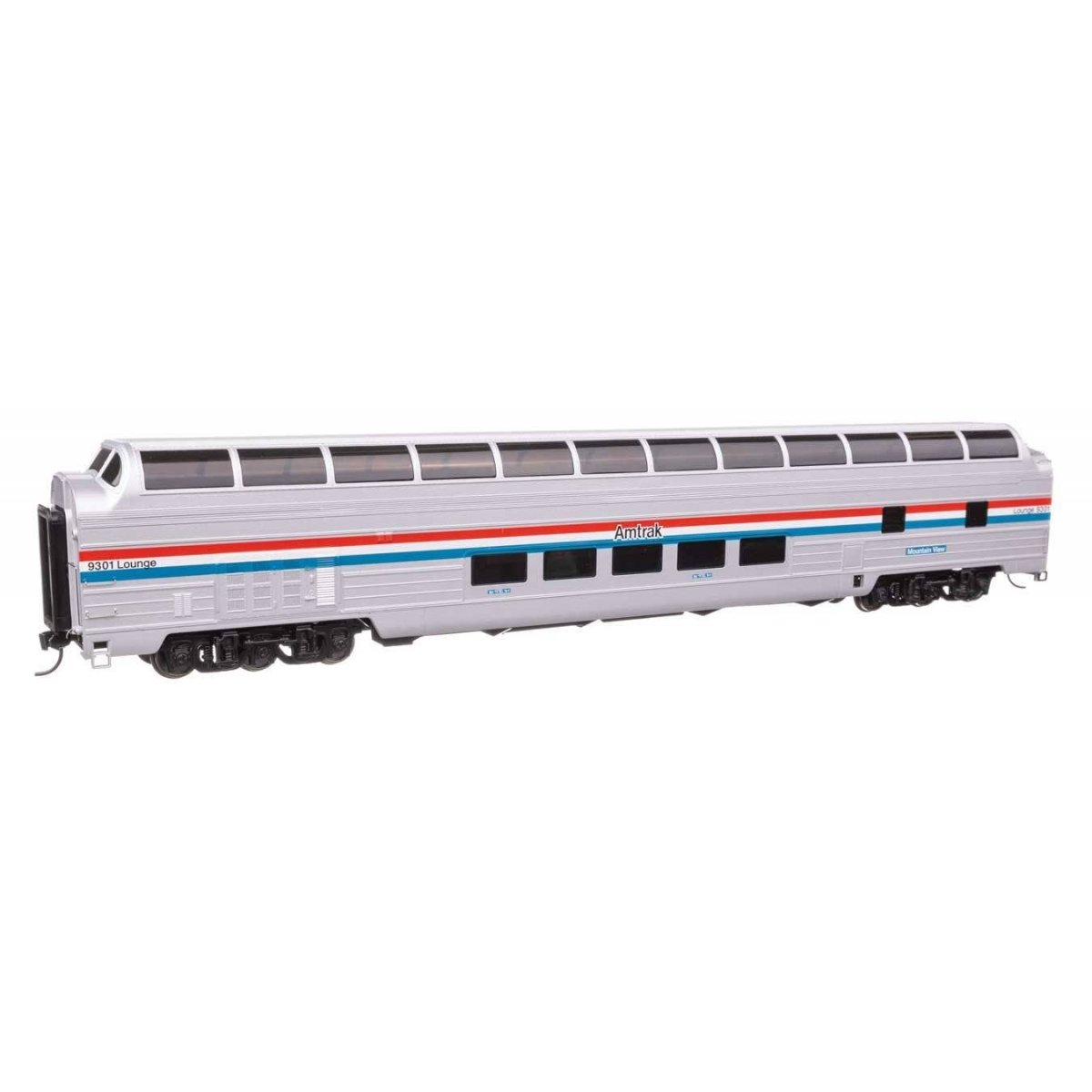 85′ Budd Great Dome - Ready to Run -- Amtrak(R) Ph III 9301, HO, WalthersProto 13601