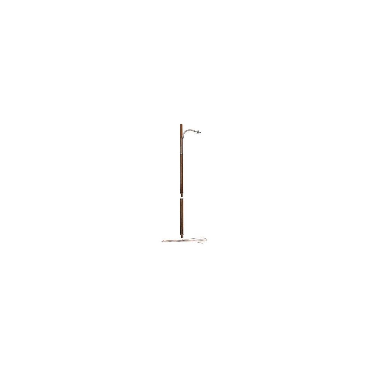 Double Lamp Post & Wooden Pole Streetlight- Just Plug Value Pack -- 6 of Each with Light Hub, HO, Woodland Scenics 5902