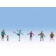 Ice Skaters -- pkg(6), HO, Noch Gmbh & Co 15824