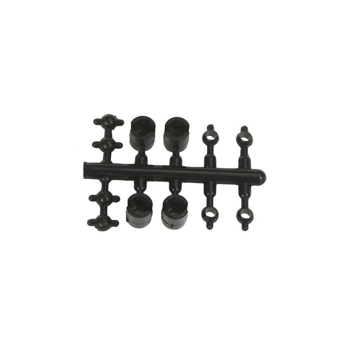Universal Driveline Couplers -- 2.0mm Primary Cups Shaft, Add′l Cups & Horned Ball S, All Scales, Northwest Short Line 4896