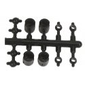 Universal Driveline Couplers -- 2.0mm Primary Cups Shaft, Add′l Cups & Horned Ball S, All Scales, Northwest Short Line 4896