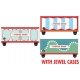 Circus Container 3-Pack - Assembled -- Strates Shows Set 2 170, 120, 130 (Duke Ash Era Schemes), N, Micro Trains Line 98302273