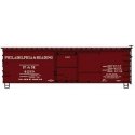 36′ Double-Sheathed Wood Boxcar w/Steel Roof, Ends, Fishbelly Frame - Kit -- Philadelphia & Reading 4239 (Boxcar Red), HO, Acc