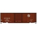 40′ PS-1 Steel Boxcar - Kit -- New York, Susquehanna & Western 415 (Boxcar Red, white), HO, Accurail Inc 3461