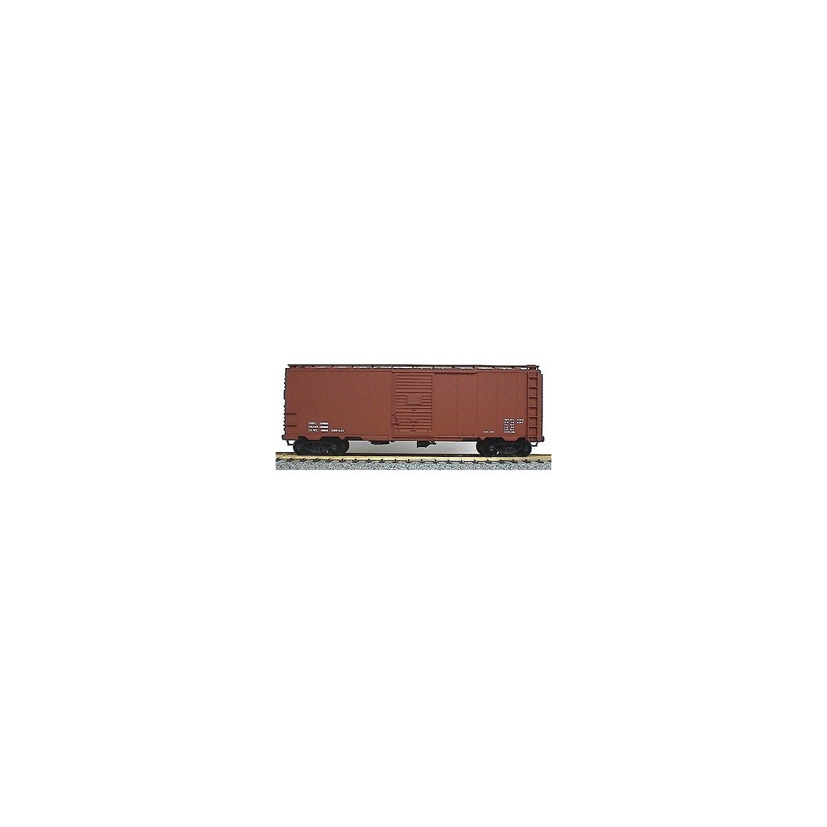AAR 40′ Single-Door Steel Boxcar - Kit (Plastic) -- Data Only (Mineral Red), HO, Accurail Inc 3598
