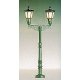 Historic Park Light -- Double-Arm Upright, 3-1/2′ Height, HO, Brawa Modellspielwaren 5226