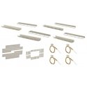 Floor-Mount Interior Light Starter Set w/Adjustable Frames -- White LEDs, HO, Viessmann Modellspielwaren 6045