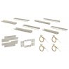 Floor-Mount Interior Light Starter Set w/Adjustable Frames -- White LEDs, HO, Viessmann Modellspielwaren 6045
