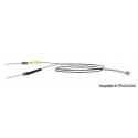 LED with Wire, Dropping Resistor and Diode -- Blue pkg(5), All Scales, Viessmann Modellspielwaren 3564