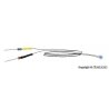 LED with Wire, Dropping Resistor and Diode -- Blue pkg(5), All Scales, Viessmann Modellspielwaren 3564
