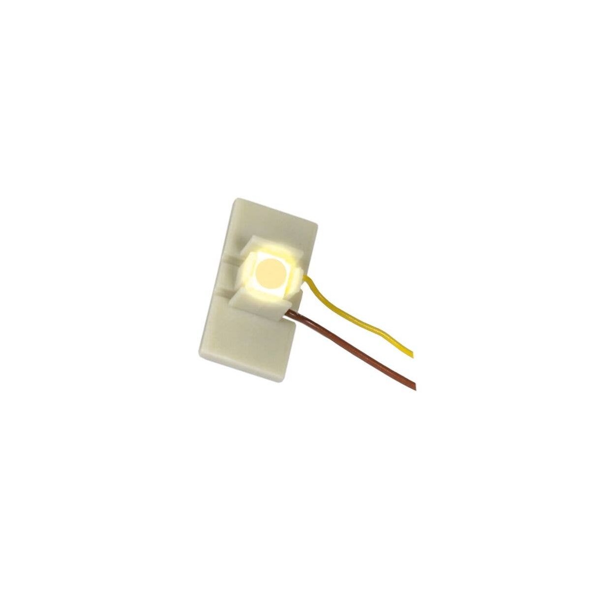 Floor-Mount Interior Light LEDs w/Wires pkg(10) -- Warm White, HO, Viessmann Modellspielwaren 6046