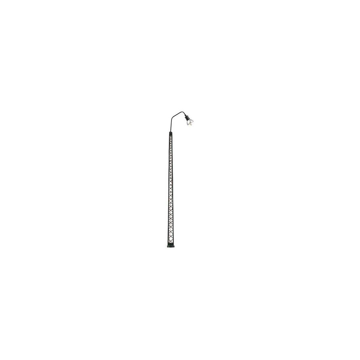 LED Flood Light -- Lattice Mast, 5-11/16′ 14.5cm, Warm White pkg(1), HO, Faller Gmbh 180217