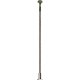 Round Station/Platform Lamp on Wood Post -- With Yellow LED 6′ 15.2cm Tall, HO, Busch Gmbh & Co Kg 4112