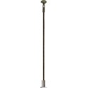 Round Station/Platform Lamp on Wood Post -- With Yellow LED 6′ 15.2cm Tall, HO, Busch Gmbh & Co Kg 4112