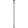 Round Station/Platform Lamp on Wood Post -- With Yellow LED 6′ 15.2cm Tall, HO, Busch Gmbh & Co Kg 4112