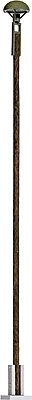 Round Station/Platform Lamp on Wood Post -- With Yellow LED 6′ 15.2cm Tall, HO, Busch Gmbh & Co Kg 4112