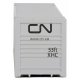 53′ Singamas Corrugated Side Container - Ready to Run -- Canadian National (white, black, green), HO, Walthers SceneMaster 850