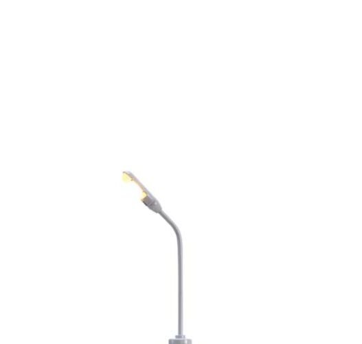 Single Curved-Arm LED Light with Plug and Socket Base -- 1-7/8′ 4.8cm, N, Brawa Modellspielwaren 83000