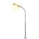 LED Whip-Style Street Lamp w/Plug Base & Socket -- Yellow LED, 10-16 V, 2-1/8′ 5.4cm T, N, Viessmann Modellspielwaren 6491