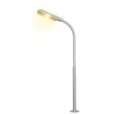 LED Whip-Style Street Lamp w/Plug Base & Socket -- Yellow LED, 10-16 V, 2-1/8′ 5.4cm T, N, Viessmann Modellspielwaren 6491