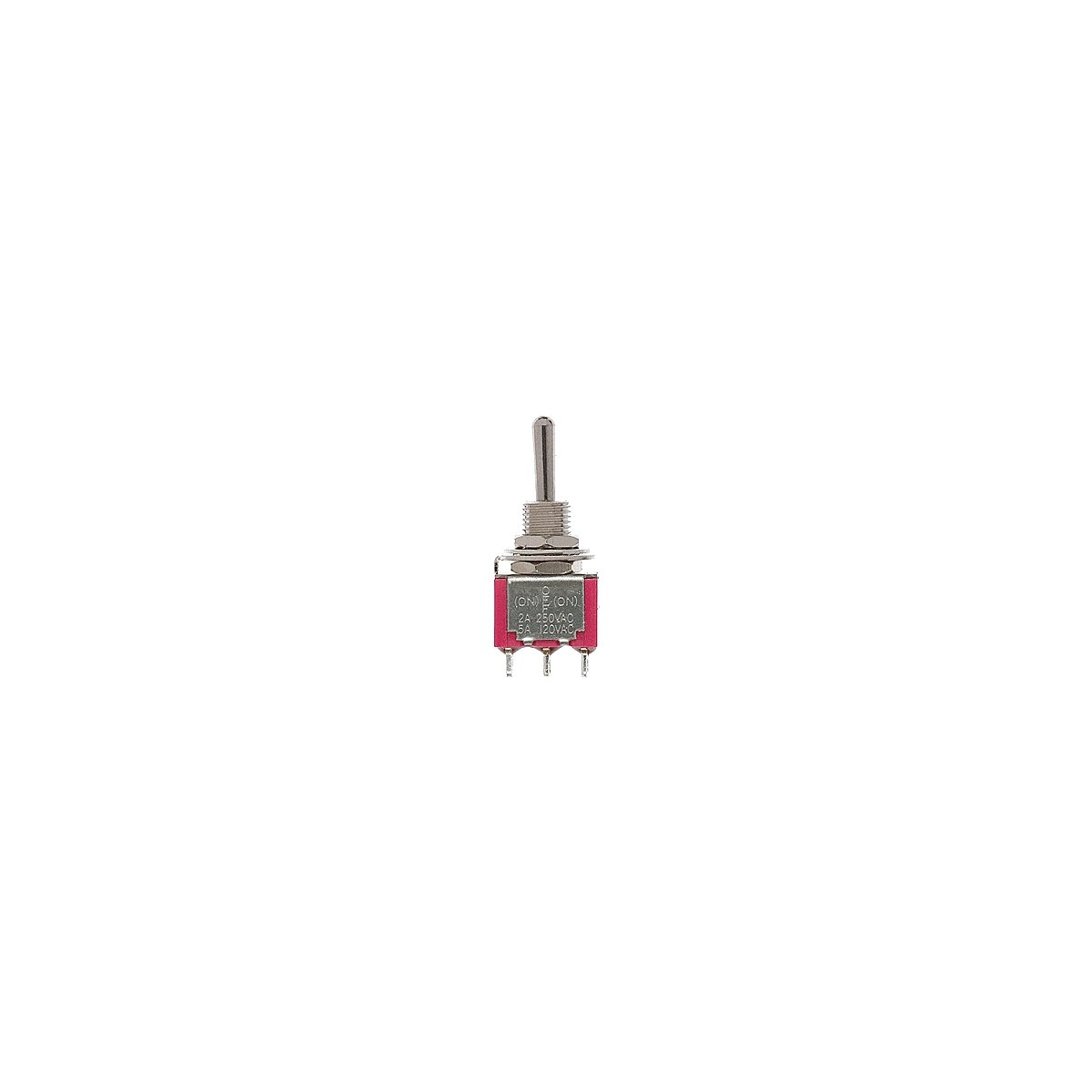 Miniature Toggle Switches -- SPDT 5Amp 120V Momentary pkg(5), All Scales, Miniatronics Corp. 3622005