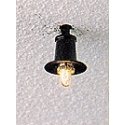 Under-Roof Mounted Light -- Black, HO, Brawa Modellspielwaren 5536