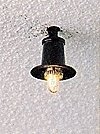 Under-Roof Mounted Light -- Black, HO, Brawa Modellspielwaren 5536