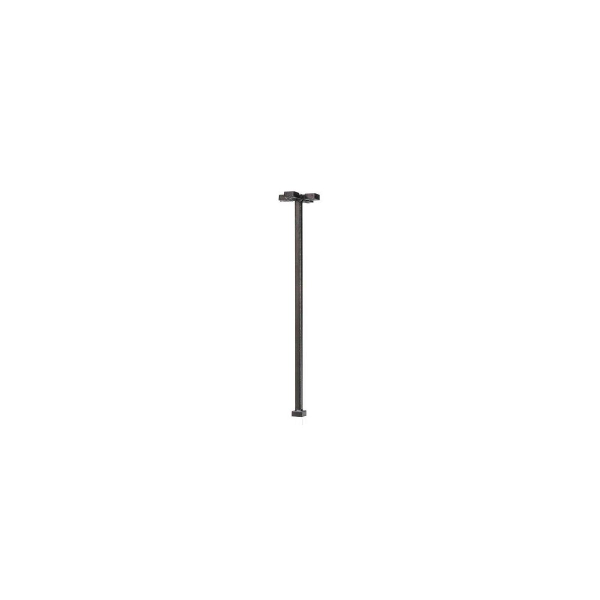 Four-Arm Square LED Light 3-Pack -- Black (warm white LED) 30 Scale Feet Tall, N, Atlas Model Railroad Co. 70000195