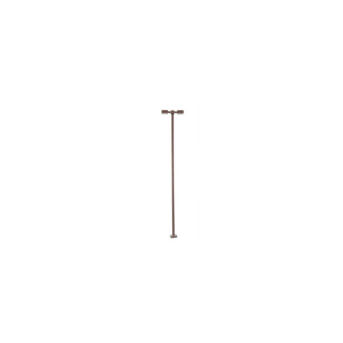 Double-Arm Square LED Light 3-Pack -- Bronze (warm white LED) 30 Scale Feet Tall, HO, Atlas Model Railroad Co. 70000213