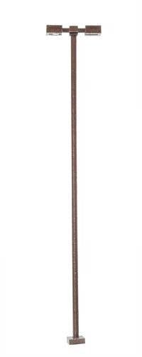Double-Arm Square LED Light 3-Pack -- Bronze (cool white LED) 30 Scale Feet Tall, HO, Atlas Model Railroad Co. 70000214