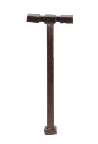 Double-Arm Square LED Light 3-Pack -- Bronze (warm white LED) 15 Scale Feet Tall, N, Atlas Model Railroad Co. 70000187