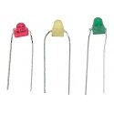 Micro Mini Light Emiting Diodes (LEDs) - 1/16′ 1.5mm Diameter -- 6 Each Red, Green, All Scales, Miniatronics Corp. 1200018