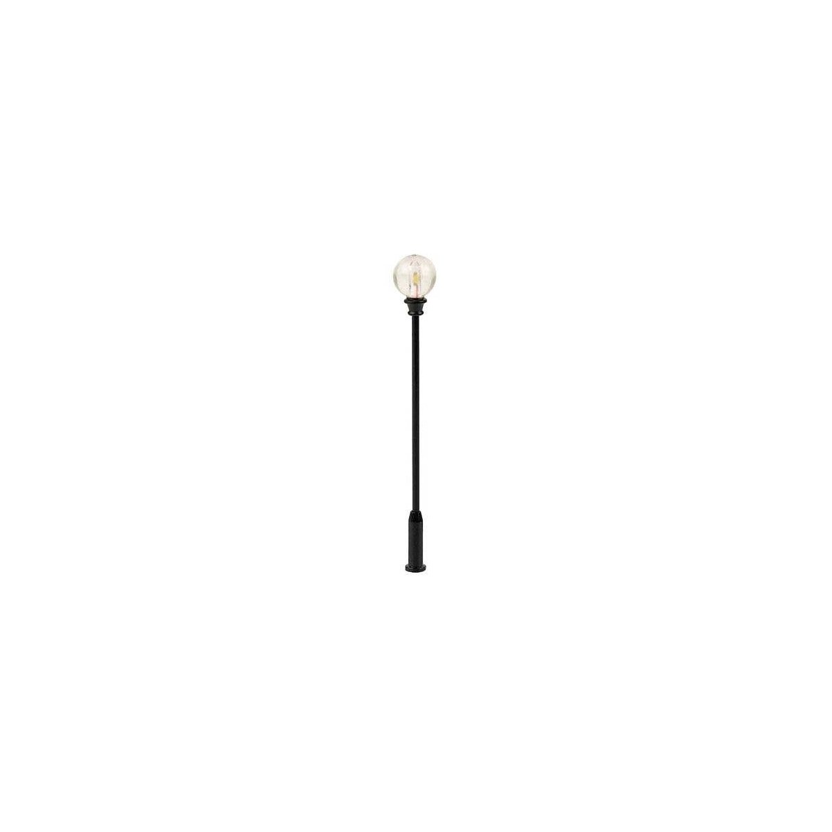 LED Park Light -- Pole-Top Globe Lamp, 2-13/16′ 7.1cm Warm White pkg(1), HO, Faller Gmbh 180213
