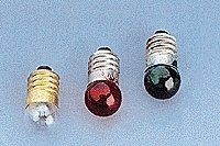 Bulbs for E10 Size Sockets -- 3.5V Clear, 200mA, All Scales, Brawa Modellspielwaren 3330