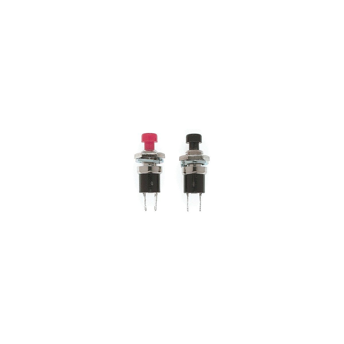 Switches -- Push-Button SPST Momentary - Normally Open 1/4′ .64cm pkg(2), All Scales, Miniatronics Corp. 3302502