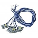 LED w/10′ 25.4cm Wire Leads 4-Pack - Light Genie(TM) -- White, HO, Model Rectifier Corp 25301