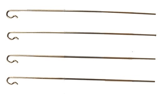 Electrical Track Pick-Up (Phosphor Bronze) -- 2 Sets, 4 Pieces Total, All Scales, Miniatronics Corp. 5500104