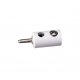 Round Plugs w/Crossover Hole -- White, All Scales, Brawa Modellspielwaren 3059