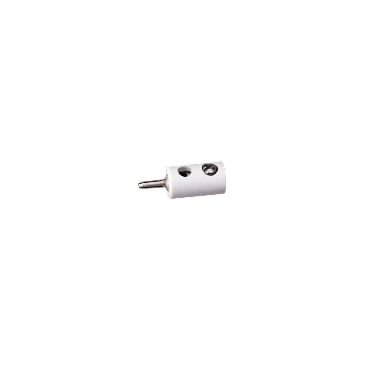 Round Plugs w/Crossover Hole -- White, All Scales, Brawa Modellspielwaren 3059