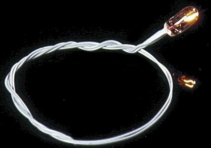 Grain-Of-Wheat Bulb -- 12-Volt with 1/8′ Black Wires, All Scales, Cir-Kit Concepts Inc 10101