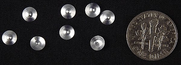 Aluminum Lampshades pkg(8) -- 18′ 45.7cm pkg(8), HO, Ngineering N70058