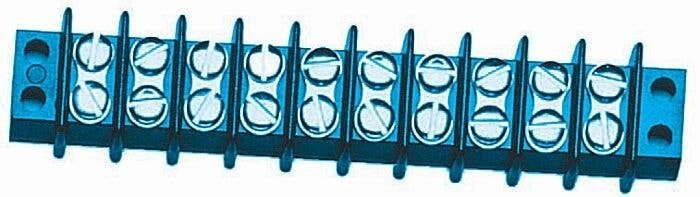 Electrical Accessories -- Terminal Block 10-Screw Double Row 4-1/2 x 7/8′ 11.2 x 2.1c, All Scales, Miniatronics Corp. TB10